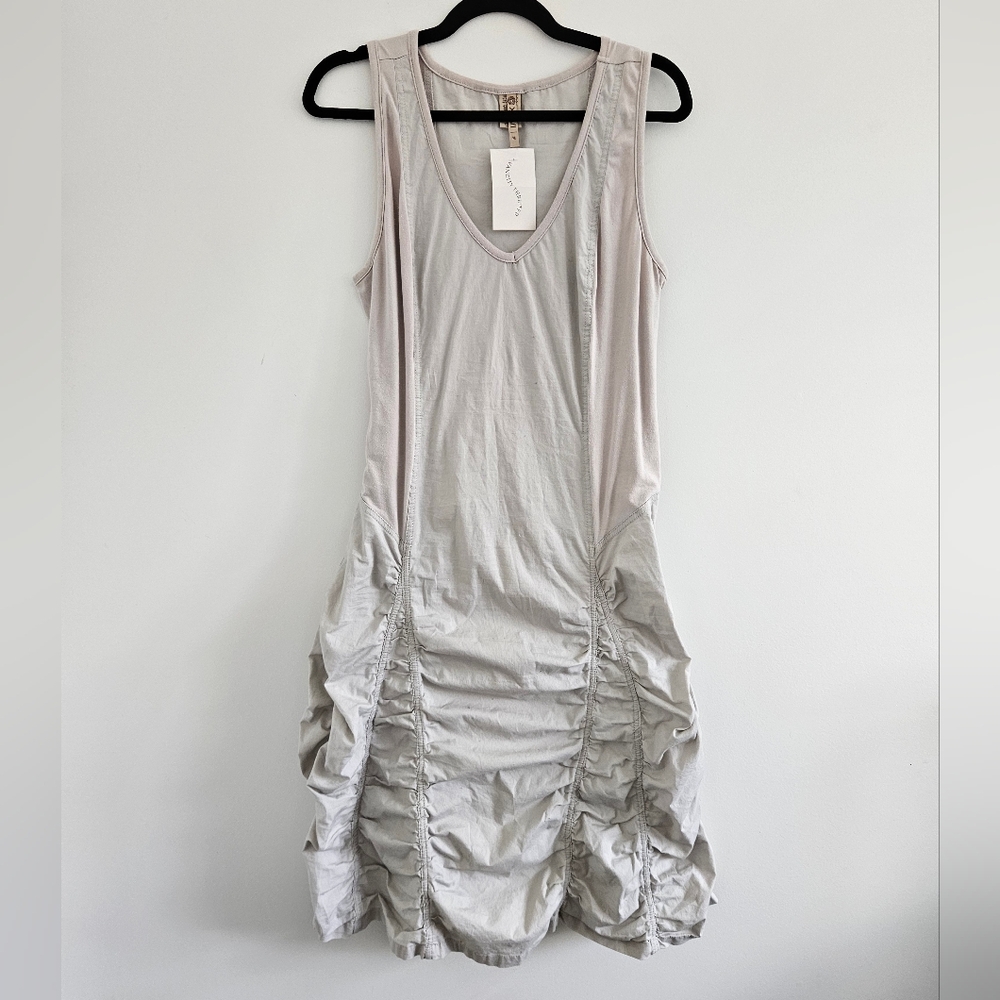 XCVI Light Gray Sleeveless Midi Dress